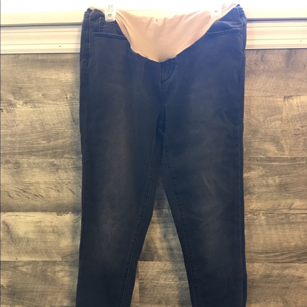 Skinny Maternity Distressed Jeans